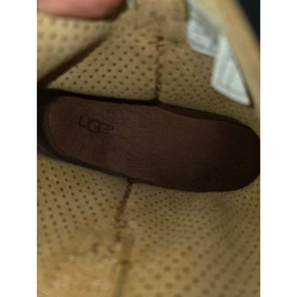 UGG Classic Unlined Mini Perf Boots Tawny Suede Perforated Women’s Size 7